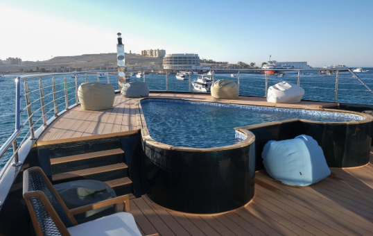Jasmine rooftop pool and lounge deck